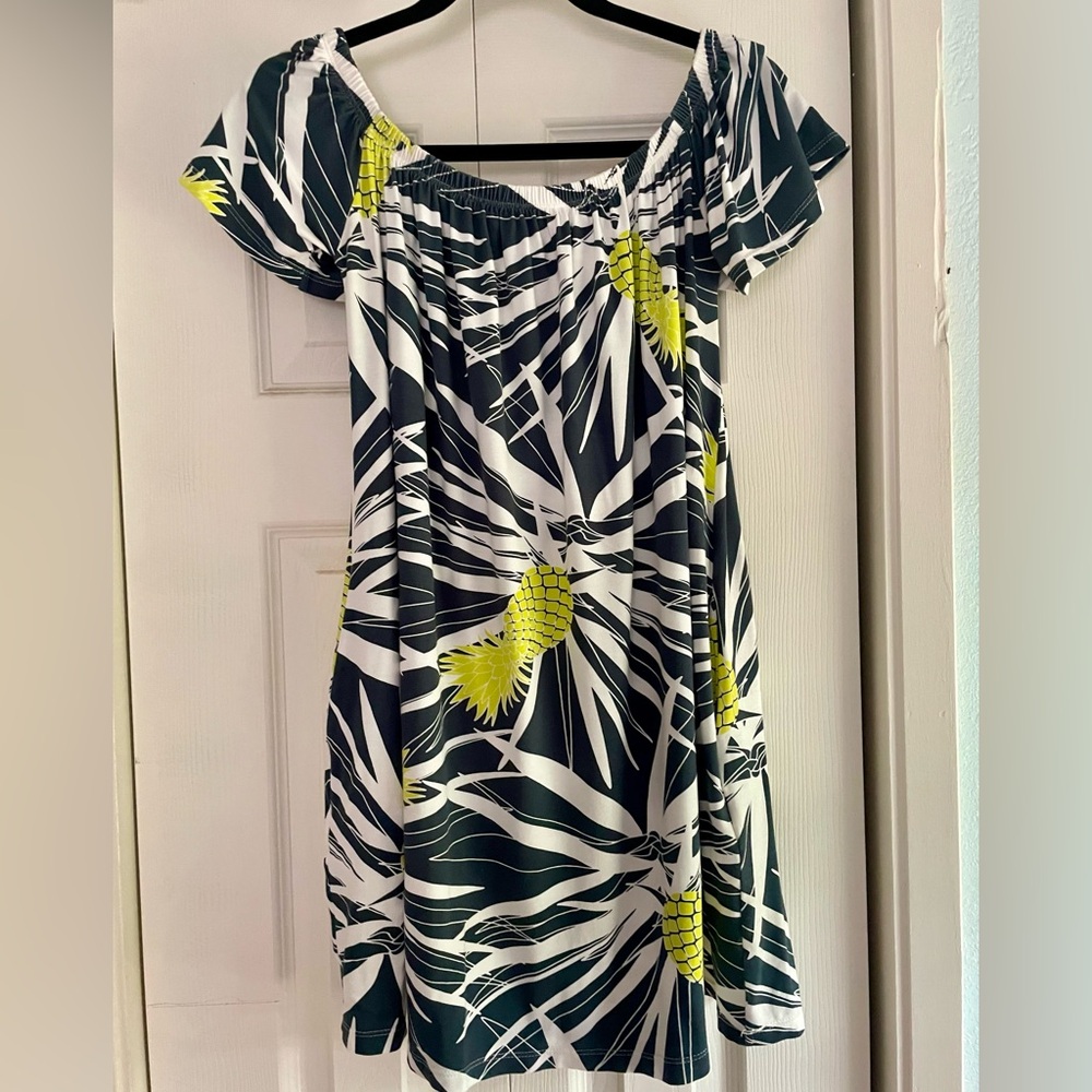 Excellent Condition Ava Sky Neon Pineapple Dress